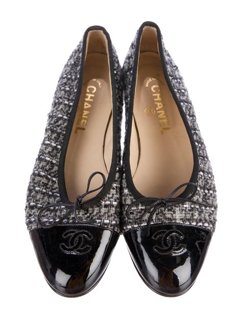 tweed chanel shoes|chanel flat heel shoes.